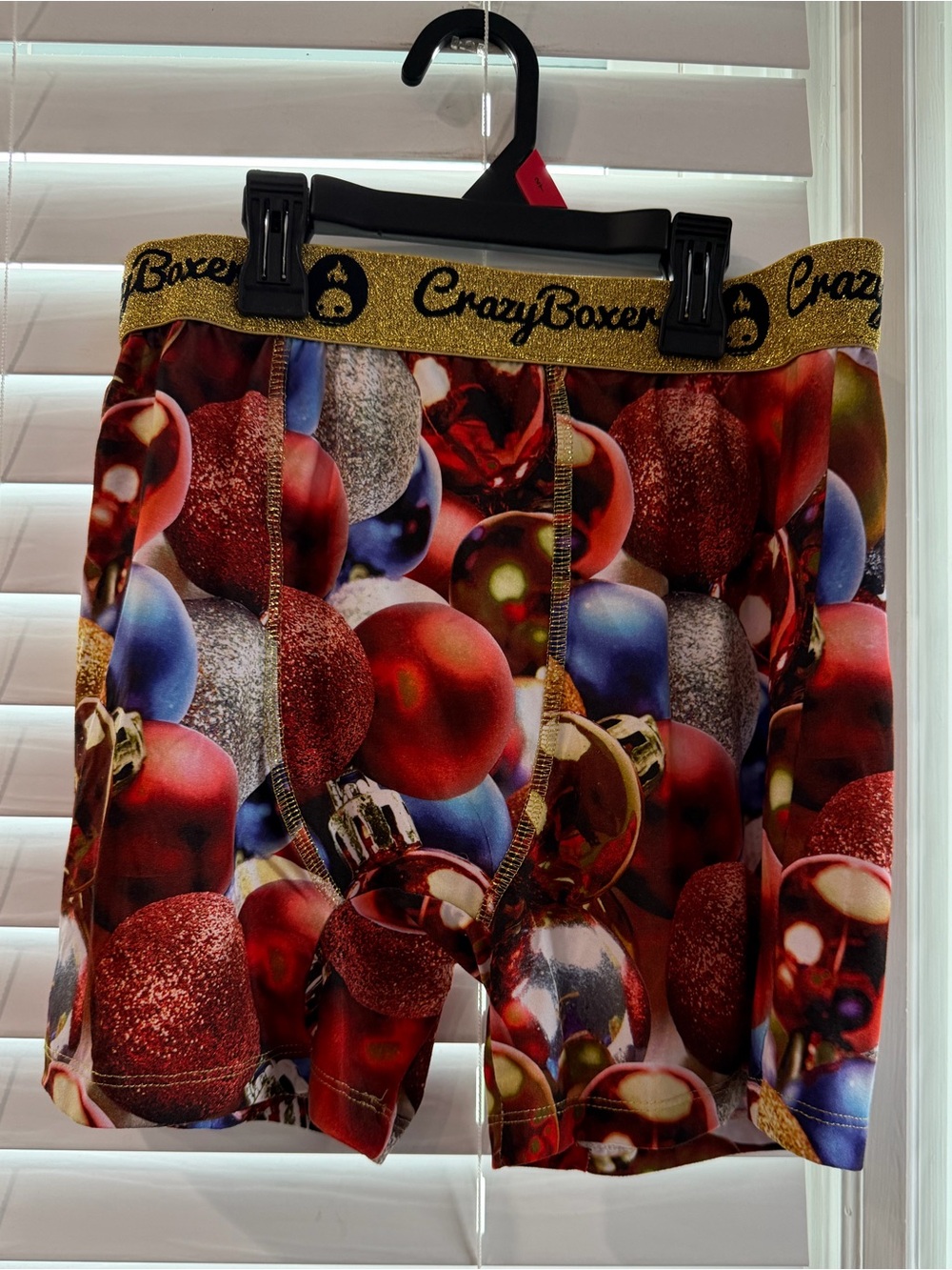 Crazy Boxer Ornament-Print Boxer Shorts Size Large 🎉